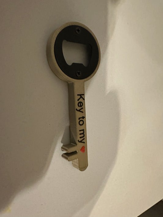 Key to my heart bottle opener